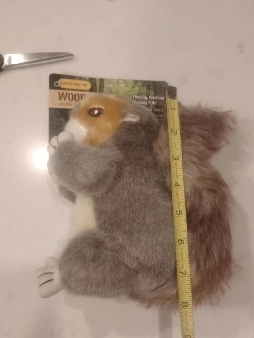 Ruffin' It Woodlands Plush Squirrel Dog Toy - Gray/Brown